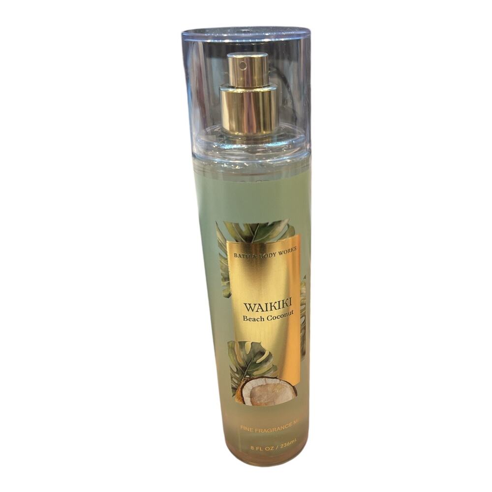 BATH & BODY WORKS WAIKIKI BEACH COCONUT FINE FRAGRANCE MIST 8 OZ NEW